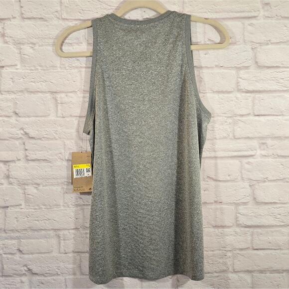 M Nike Women's Dri-FIT Grey Black Swoosh Logo Muscle Tank Top NWT Size S DX0701 - Picture 5 of 9